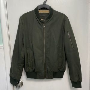 Army green, Banana Republic bomber jacket
